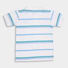 Boys' 100% Cotton Half Sleeves T-Shirt , सफ़ेद, small