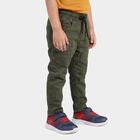 Boys' Olive Green Drawstring Jeans, ओलिव, small