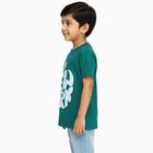 Boys' Half Sleeves T-Shirt, गहरा हरा, small image number null
