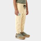 Boys Beige Jogger Fit Drawstring Pyjama, Beige, small