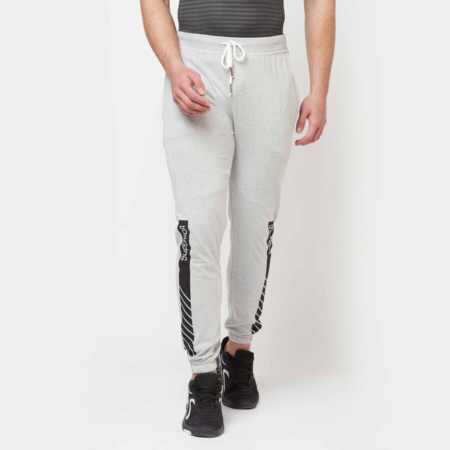 Cut N Sew Track Pants, Melange Mid Grey, large image number null