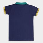 Boys' Dark Green Cotton Polo Neck Half Sleeve T-Shirt, Dark Green, small image number null