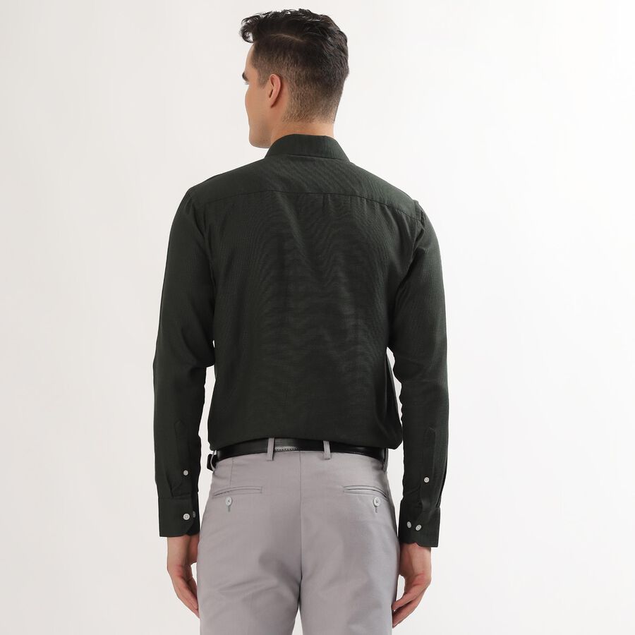 Men's Dark Forest Green Classic Formal Shirt, Dark Green, large image number null