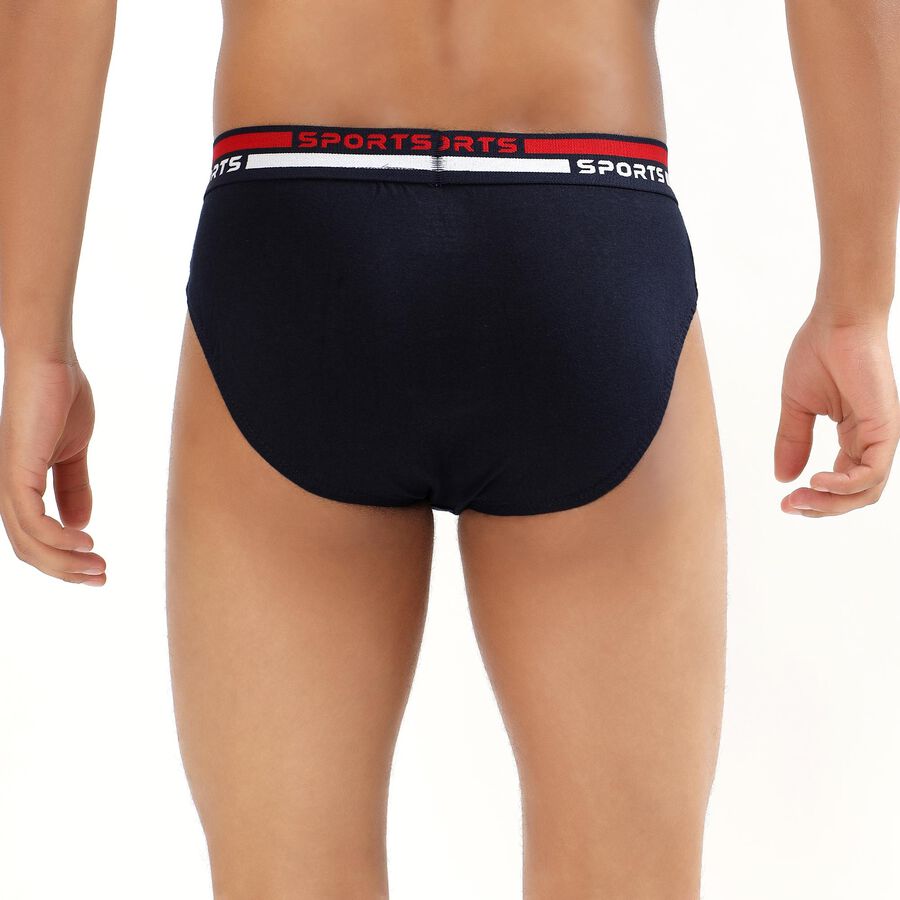 Men's Deep Navy V-Cut Briefs, Navy Blue, large image number null