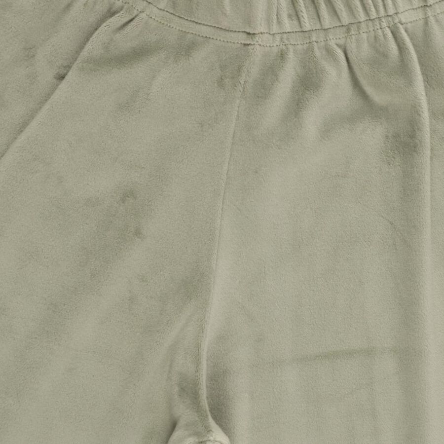 Girls Muted Sage Green Zip-Up Hoodie Casual Hipster Set, Light Green, large image number null