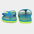 Kids Blue Buckle Strap Flip-Flop Slippers, टील ब्लू, small