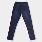 Boys' Deep Indigo Regular Fit Elastic Waist Jeans, गहरा नीला, small image number null