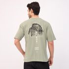 Men's Round Neck Half Sleeves T-Shirt, हल्का हरा, small image number null