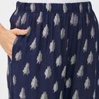 Women's Navy Printed Wide-Leg Palazzos, नेवी ब्लू, small