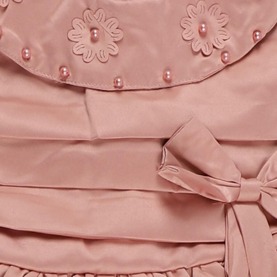 Girls' Frock, हल्का गुलाबी, large image number null