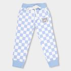 Boys' Muted Blue Regular Fit Printed Pyjama, हल्का नीला, small image number null