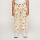 Girls' Cream Cherry Printed Elastic Waist Pyjama, ऑफ व्हाइट, small image number null