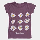 Girls' T-Shirt, बैंगनी, small