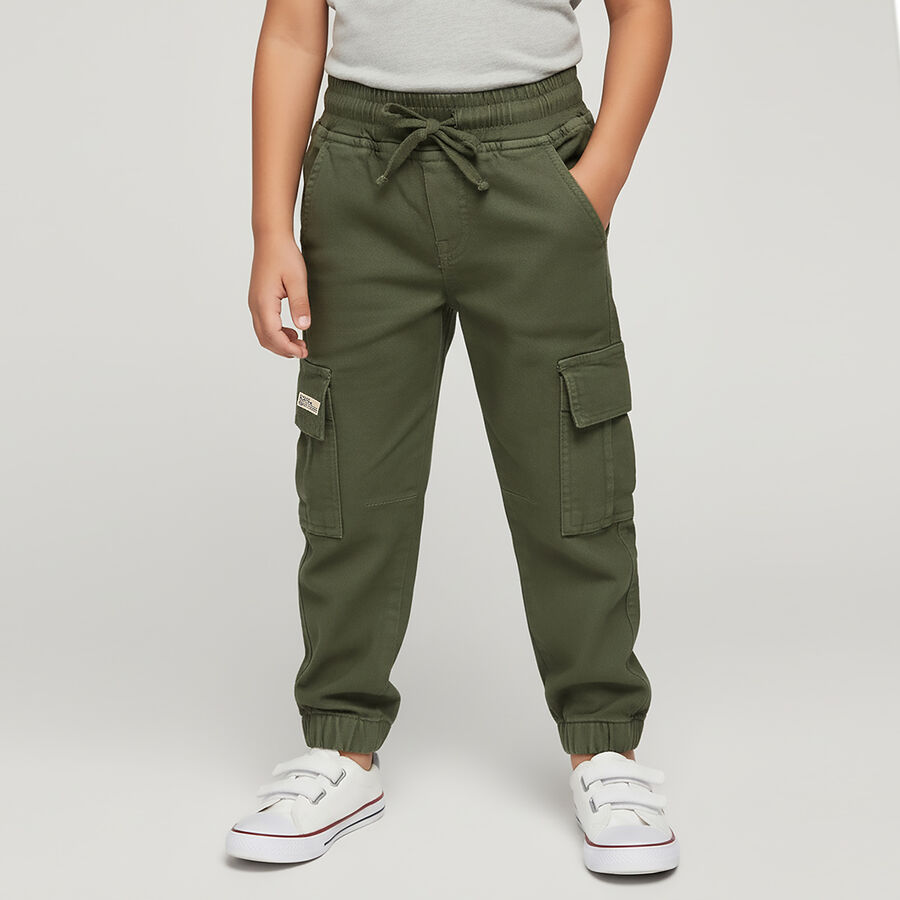 Boys' Trouser, ओलिव, large image number null