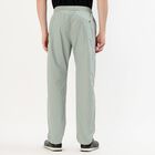 Men's Jet Black Regular Fit Cotton Track Pants, Light Green, small image number null