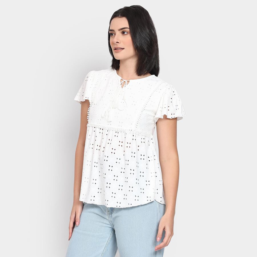 Ladies' Top , White, large image number null