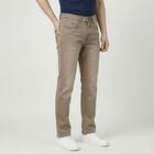 Men's Beige Slim Fit Jeans, Beige, small
