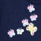 Girls' Frock, Dark Blue, small image number null