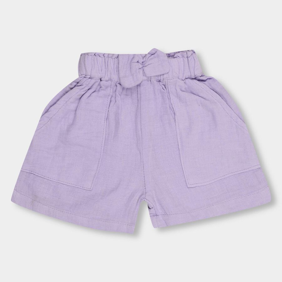 Infants' 100% Cotton Half Pant, लाइलेक, large image number null