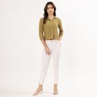 Women's Light Green Lace Full Sleeve Shirt, Light Green, small image number null