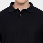 Men's Collared Half Sleeves T-Shirt, Navy Blue, small image number null