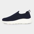 Women's Deep Midnight Navy Blue Slip-On Casual Sneakers, Blue, small