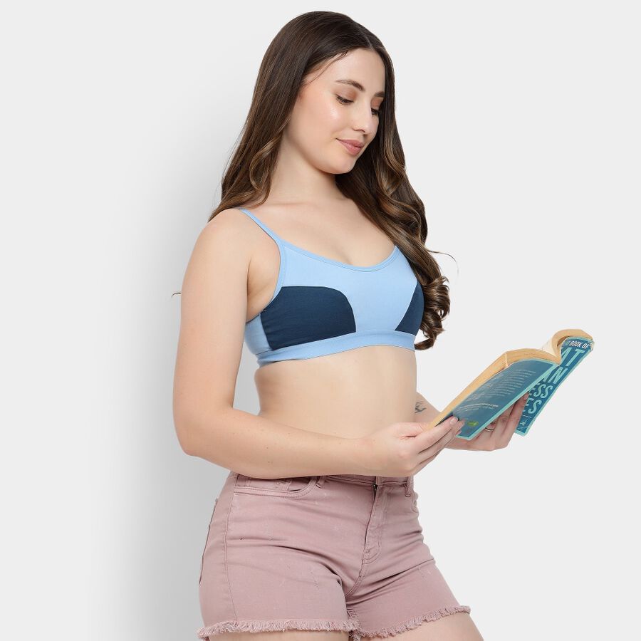 Ladies' Non-Padded Bra, Mid Blue, large image number null