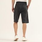 Men's Grey Regular Fit Tropical Print Jamaican Shorts, Dark Grey, small