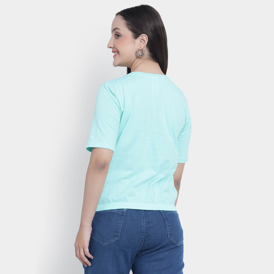Round Neck T-Shirt, Light Green, large image number null