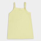 Girls' 100% Cotton Vest (Pack of 2), Yellow, small image number null