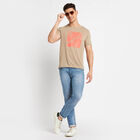 Round Neck T- Shirt, गहरा पीला, small image number null