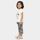 Girls Beige Casual Upper and Bottom Set, गहरा पीला, small