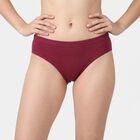 Women's Maroon Regular Fit Solid Panty, Wine, small