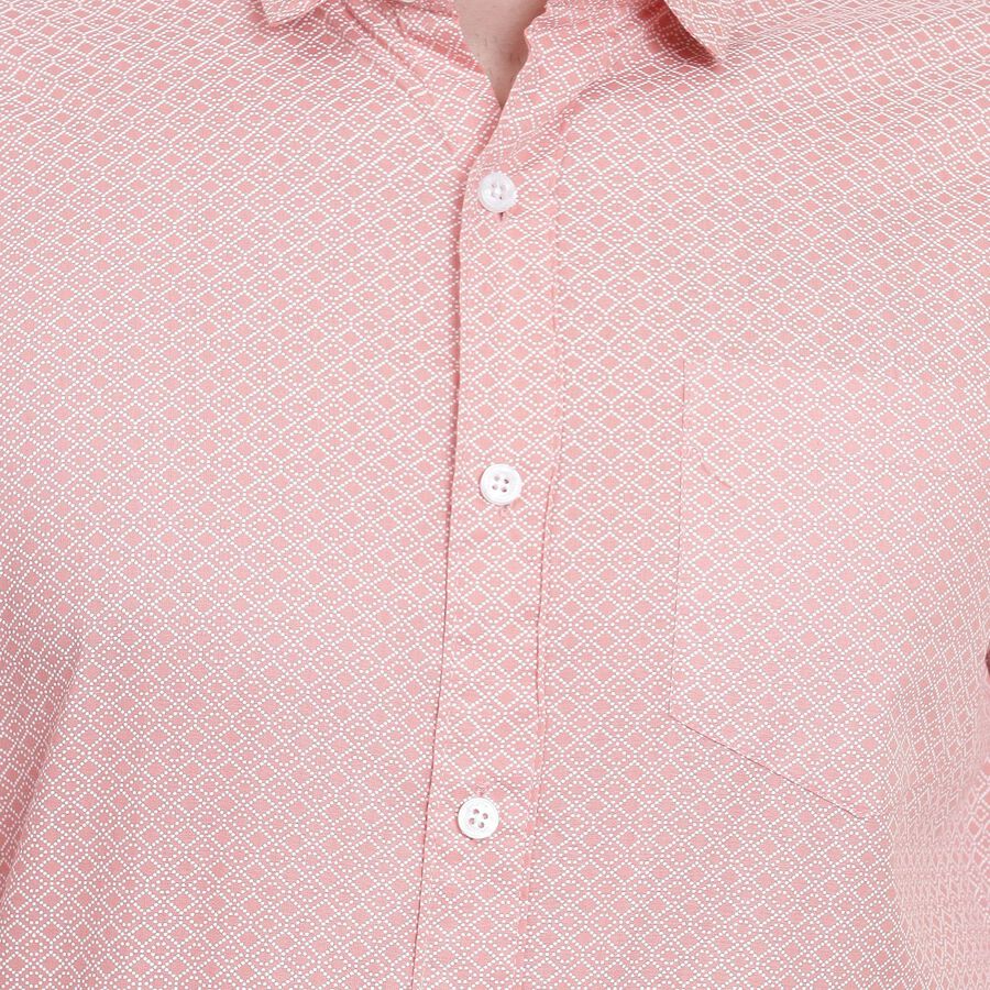 Men's Cotton Casual Shirt, हल्का गुलाबी, large image number null