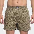 Men's Olive Green Classic Fit Solid Boxers, Olive, small