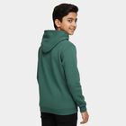 Boys Deep Forest Green Hooded Neck Casual Sweatshirt, गहरा हरा, small image number null