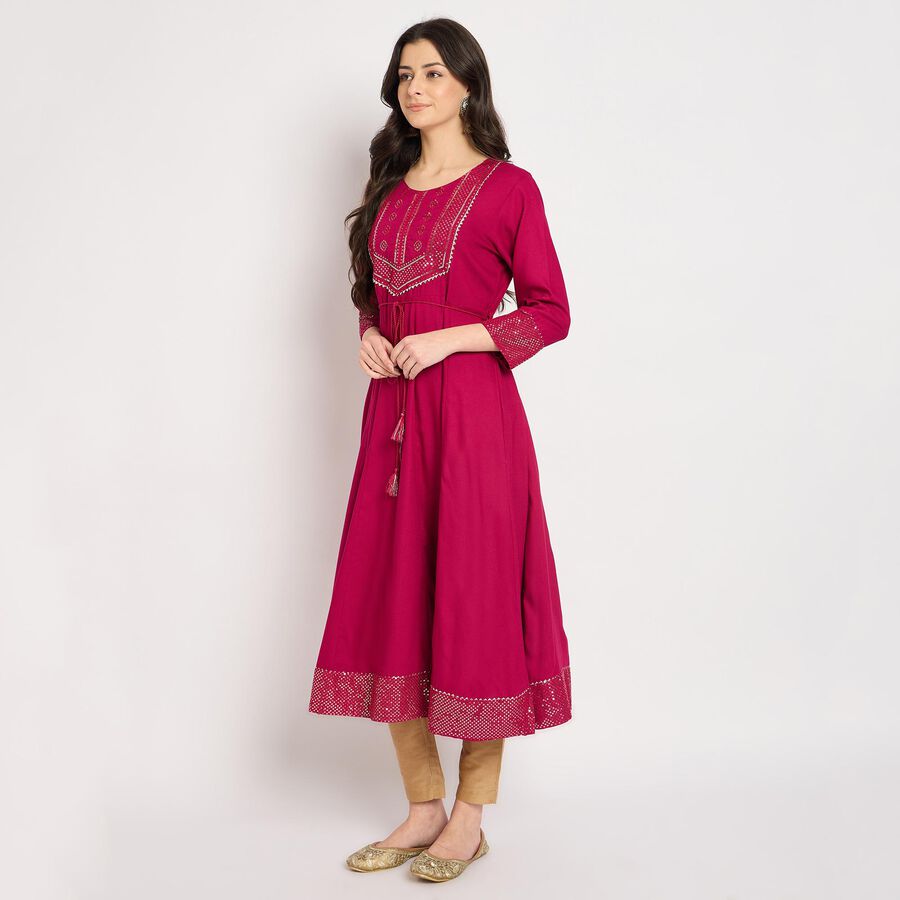 Ladies' Kurta , Fuchsia, large image number null