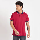 Solid Polo Shirt, मरून, small image number null