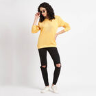 Embellished Round Neck Sweatshirt, Yellow, small image number null