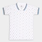 Boys' Cotton T-Shirt, सफ़ेद, small image number null