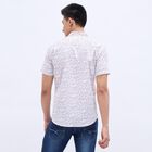 Men's White Cotton Regular Collar Casual Shirt, White, small image number null
