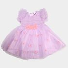 Girls' Lilac A-Line Casual Frock, Lilac, small