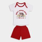 Infant Boys' 100% Cotton Baba Suit, मरून, small image number null