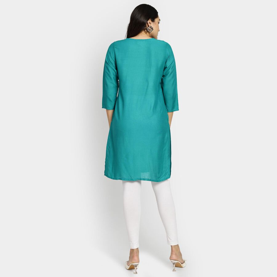 Ladies' Kurta, गहरा हरा, large image number null