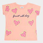 Girls Cotton T-Shirt, Pink, small image number null