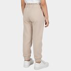 Girls Beige Embellished Cotton Blend Pyjama, Beige, small