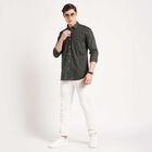 Cotton Casual Shirt, Dark Green, small image number null