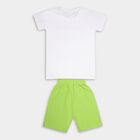Boys' 100% Cotton Knit Baba Suit, हल्का हरा, small image number null
