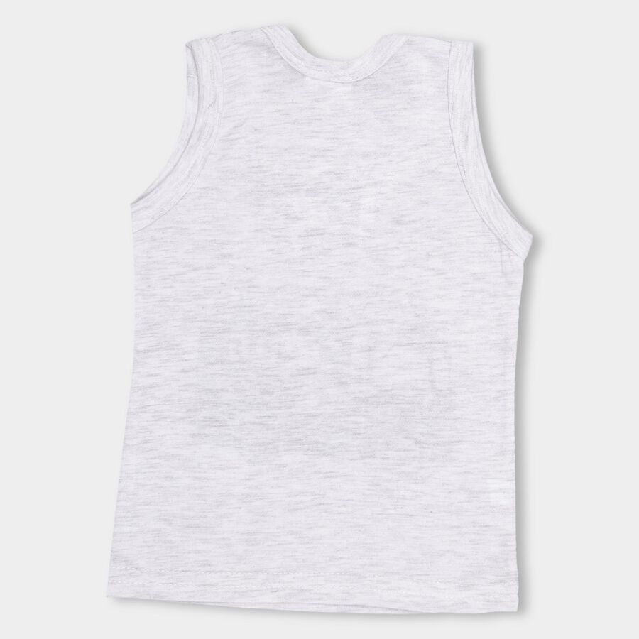 Infants' Sando Vest, Melange Light Grey, large image number null