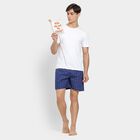 Men's Cotton Boxers, नेवी ब्लू, small